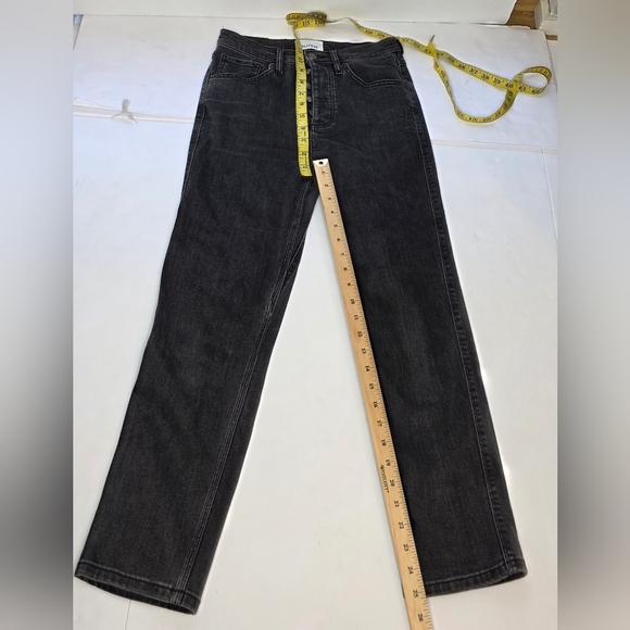 DU/ER Black Button Up Jeans 27/27. Straight Leg - Picture 5 of 10